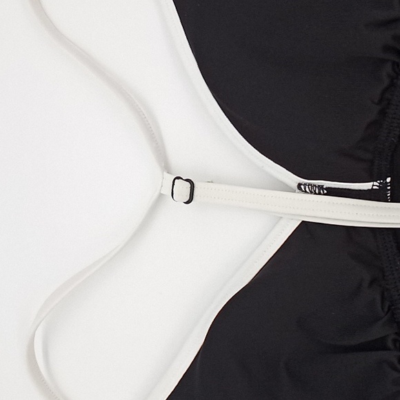 DKNY T-Back One-Piece Swimsuit Black XS - Picture 12 of 14